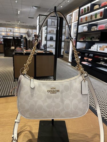 Coach shoulder bag with long strap