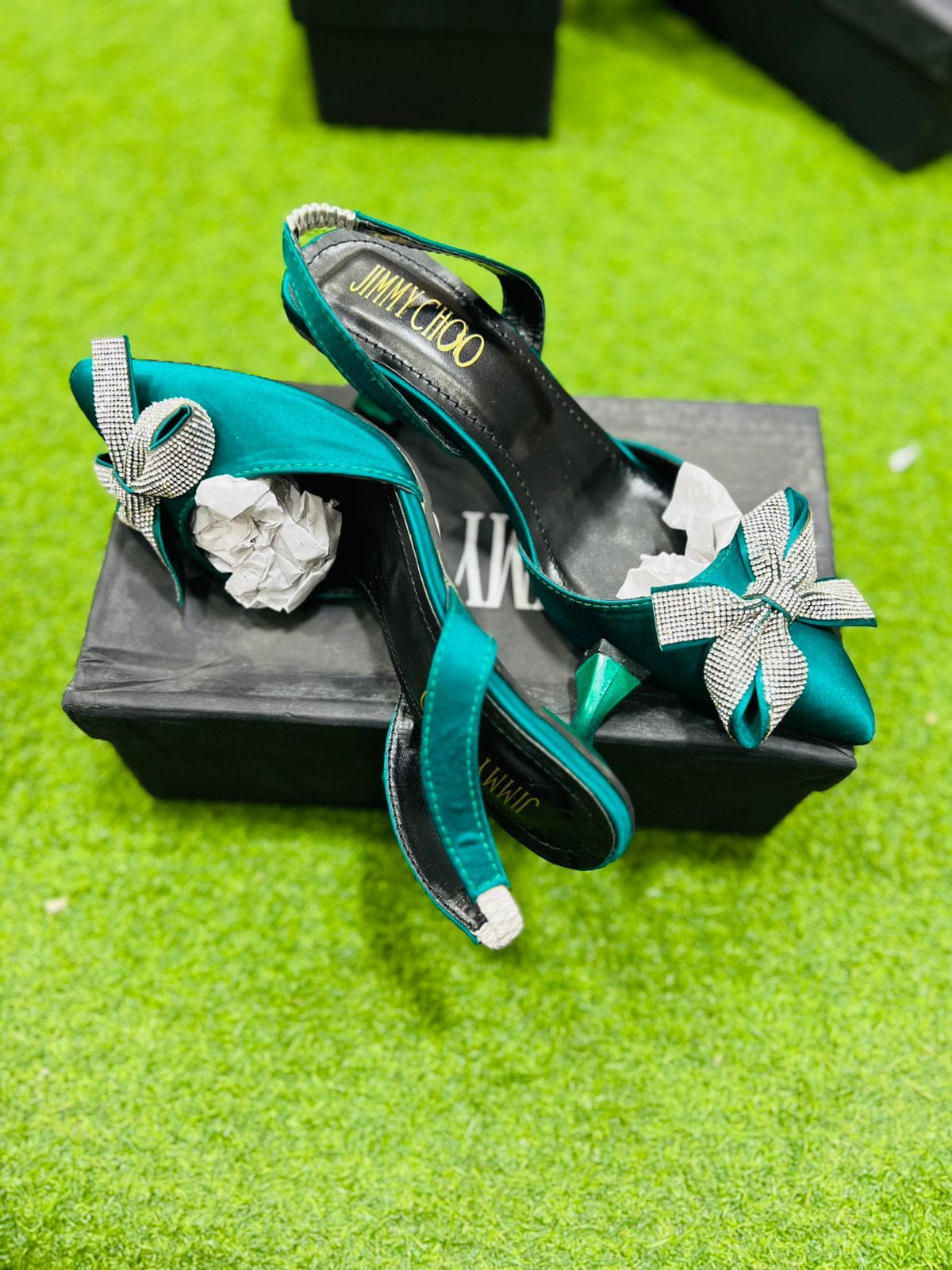 Bow fancy heels