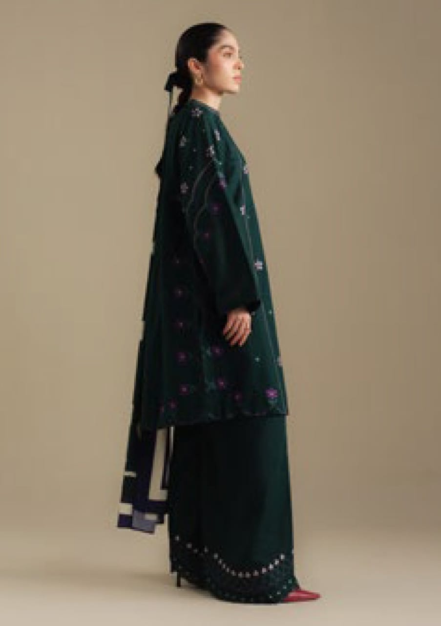 Behnaz Digital Print With Hand Work Khaddar 3pcs