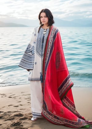 Jugnu Embroidered - 3pcs Dress