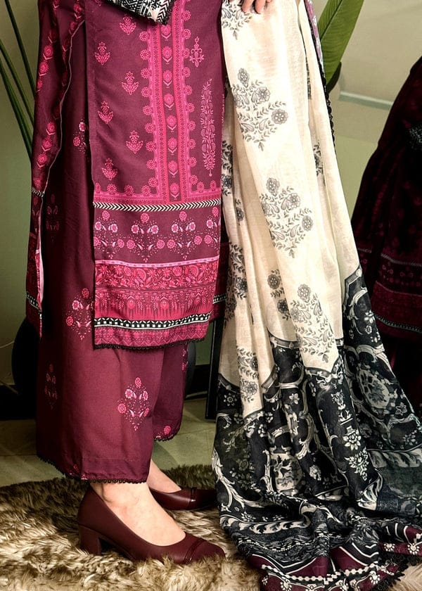 KURTA SET IN PLUM 3PC