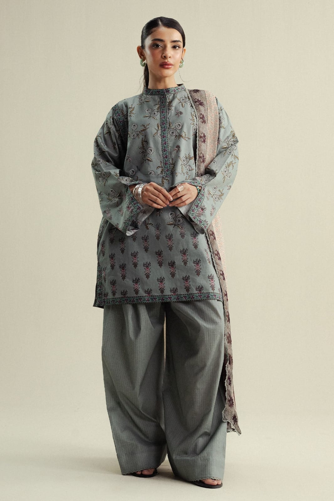 Zink Digital Printed 3Pcs Soft Khadar Winter