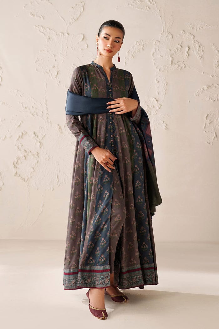 DIGITAL PRINTED VISCOSE 3PC FROCK