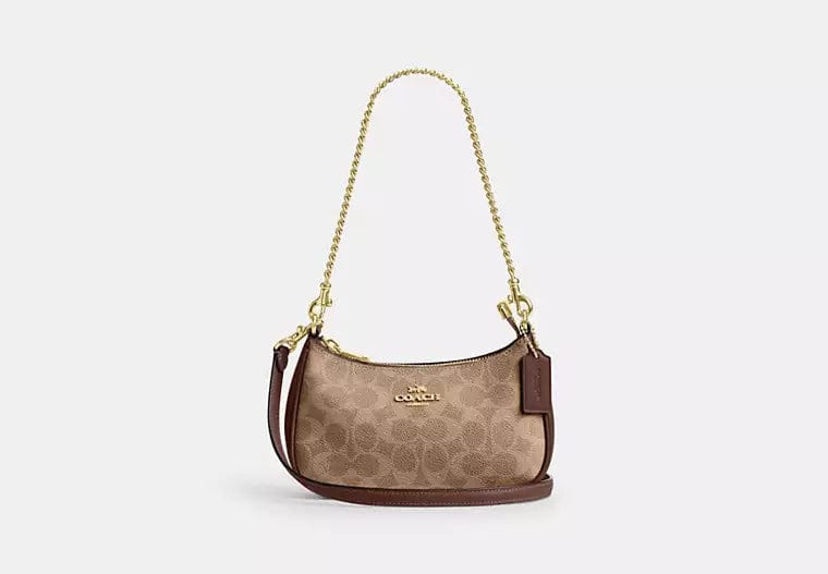 Coach shoulder bag with long strap