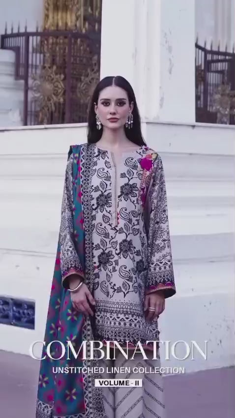 3pc Printed stitch suit